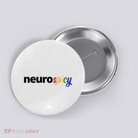 Neurospicy Neurodivergent Pride Autism Button thumb 0