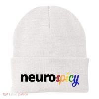 Neurospicy Neurodivergent Pride Autism Beanie thumb 0