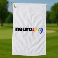 Neurospicy Neurodivergent Pride Autism Golf Towel thumb 1