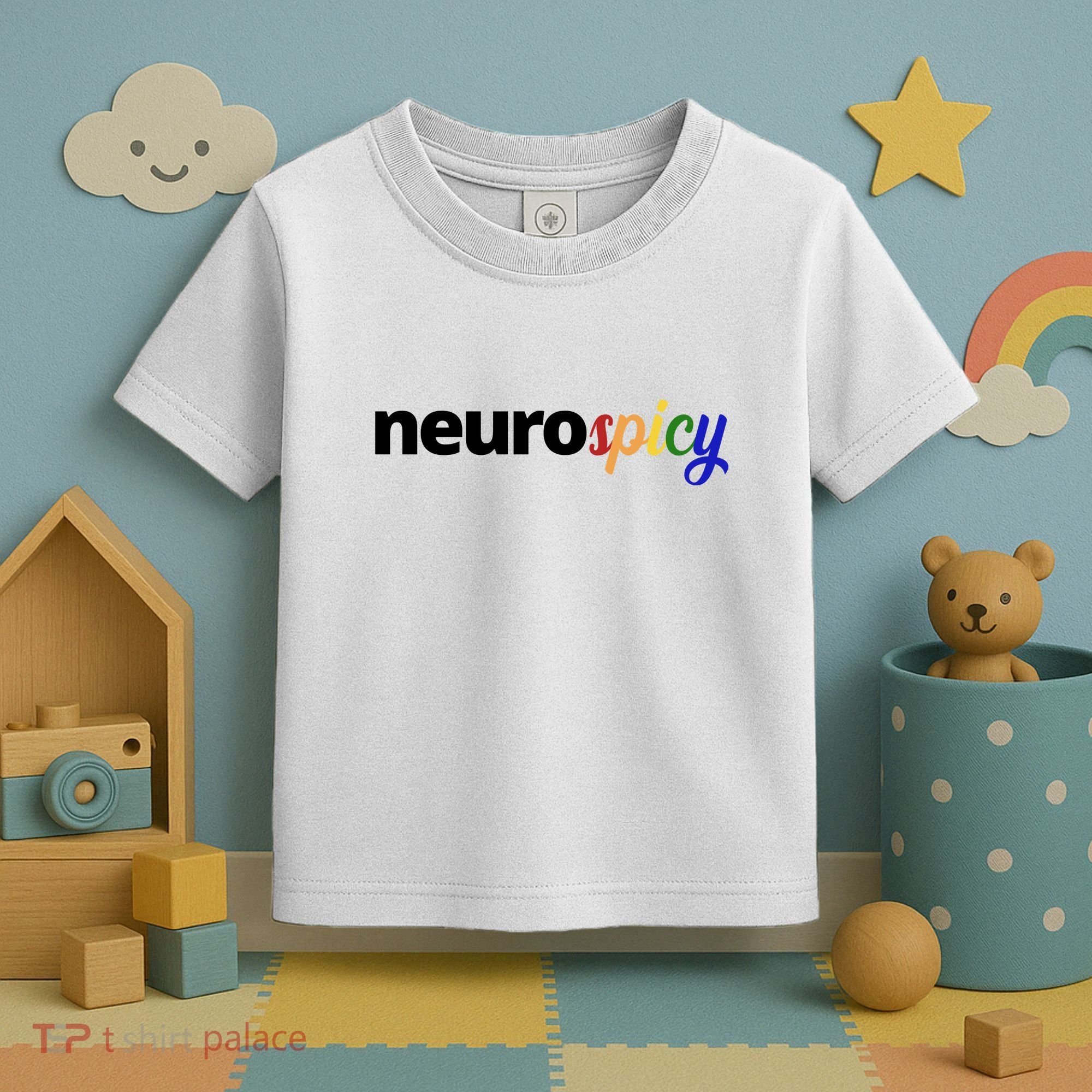 Neurospicy Neurodivergent Pride Autism Toddler T-Shirt
