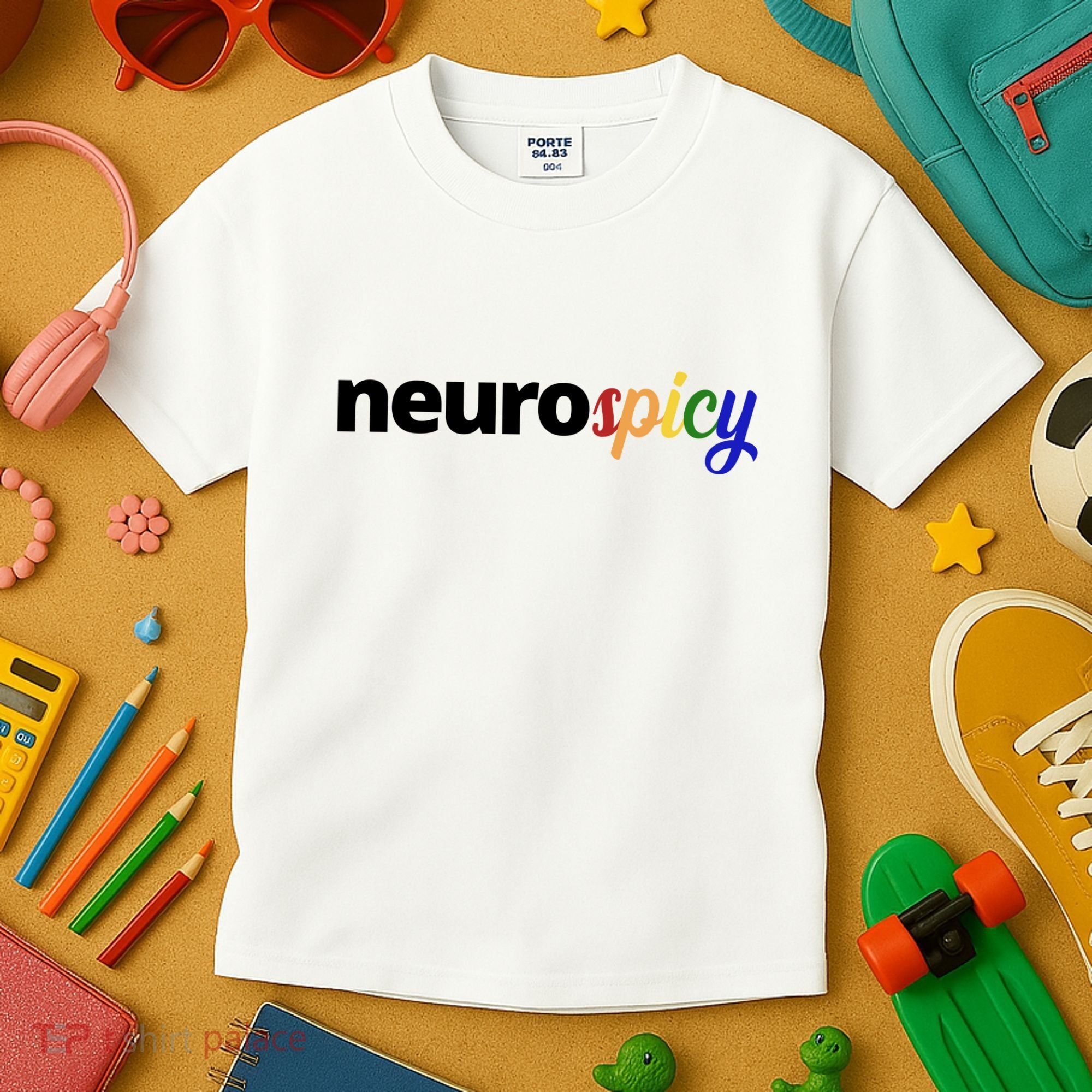 Neurospicy Neurodivergent Pride Autism Kids T-Shirt