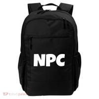 NPC Non Player Character, Funny NPC Gaming, Funny NPC Backpack thumb 0