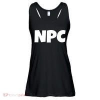 NPC Non Player Character, Funny NPC Gaming, Funny NPC Ladies Essential Flowy Tank thumb 0