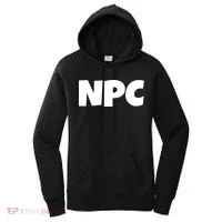 NPC Non Player Character, Funny NPC Gaming, Funny NPC Women's Hoodie thumb 0