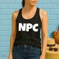 NPC Non Player Character, Funny NPC Gaming, Funny NPC Women's Tank Top thumb 2