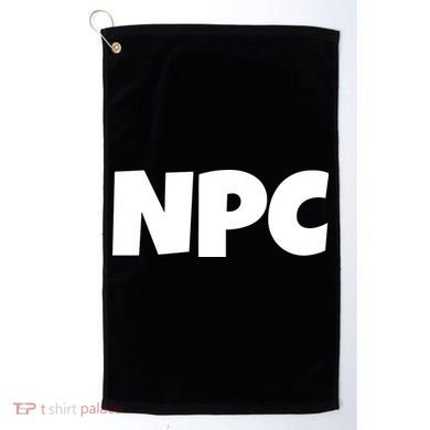 NPC Non Player Character, Funny NPC Gaming, Funny NPC Golf Towel