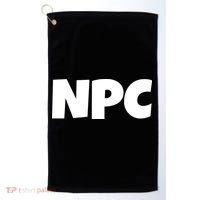 NPC Non Player Character, Funny NPC Gaming, Funny NPC Golf Towel thumb 0