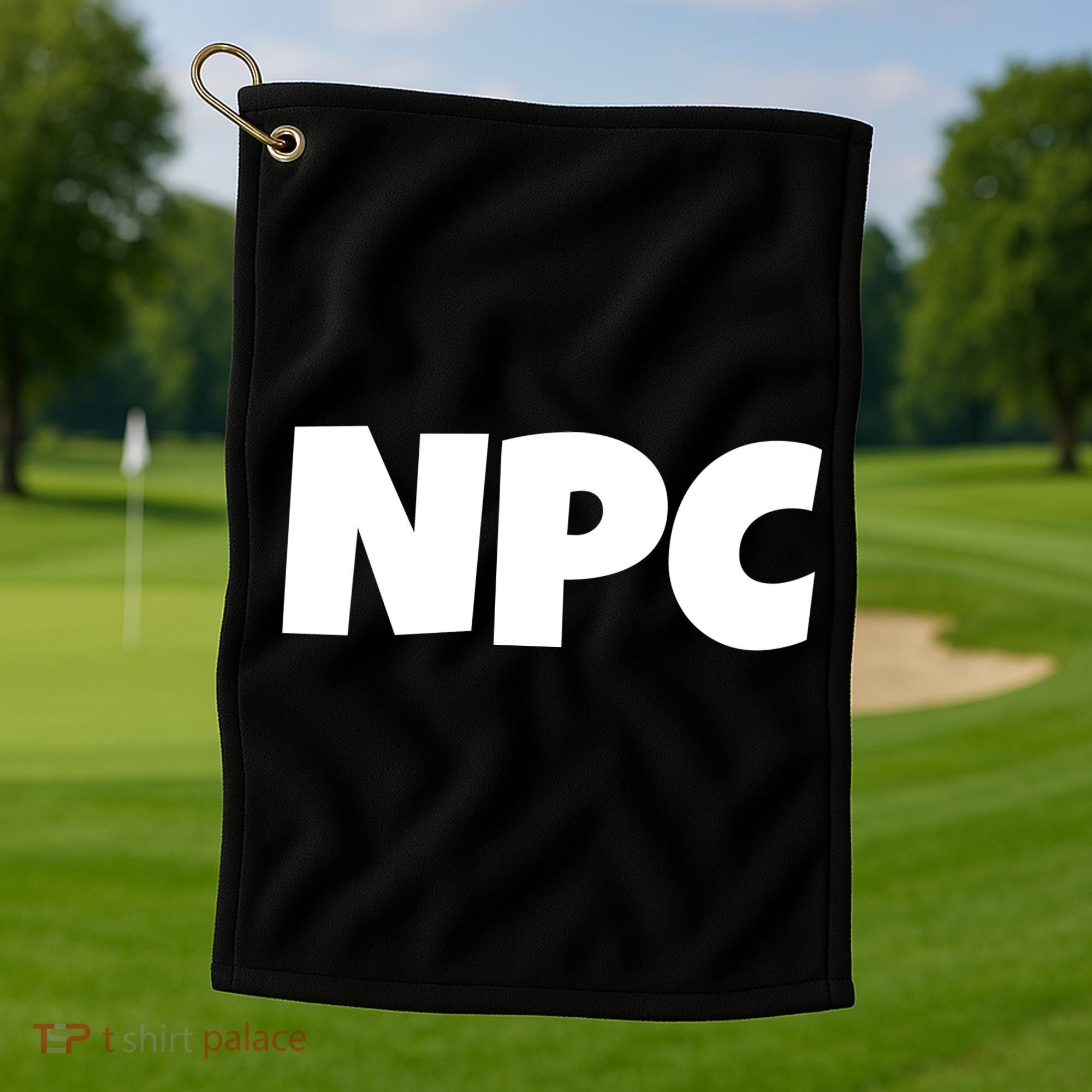 NPC Non Player Character, Funny NPC Gaming, Funny NPC Golf Towel