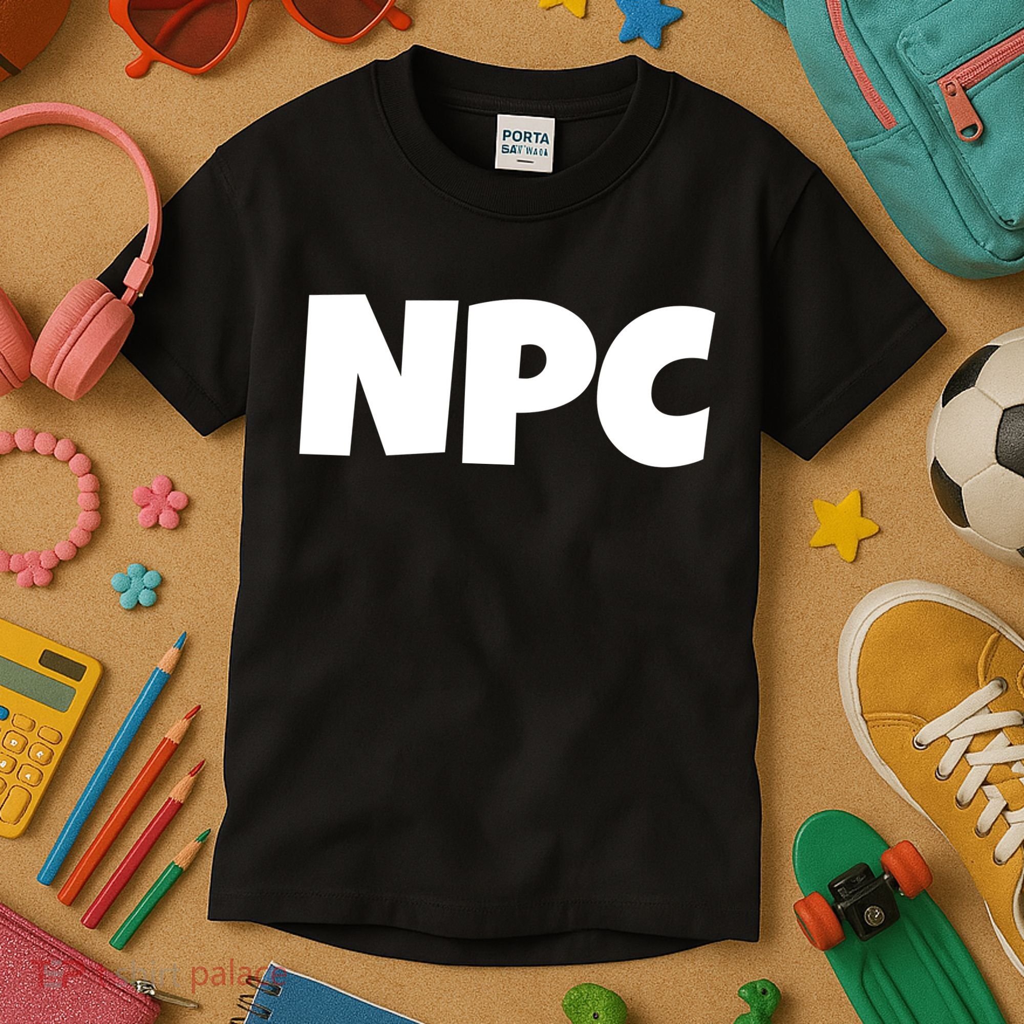 NPC Non Player Character, Funny NPC Gaming, Funny NPC Kids T-Shirt