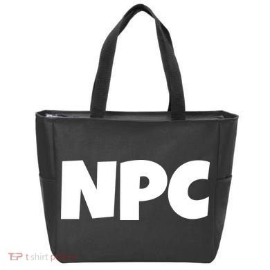 NPC Non Player Character, Funny NPC Gaming, Funny NPC Tote Bag