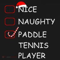 Nice Naughtly Paddle Tennis Player Xmas Tennis Coach Sports Gift Women's Hoodie thumb 2