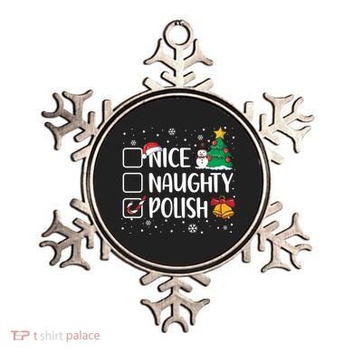 Naughty Nice Polish Gift Santa Hat Poland Christmas Gift Ornament
