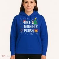 Naughty Nice Polish Gift Santa Hat Poland Christmas Gift Hoodie thumb 5