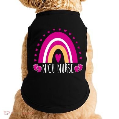 Nicu Nurse Rainbow Doggie Tank