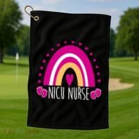 Nicu Nurse Rainbow Golf Towel thumb 1