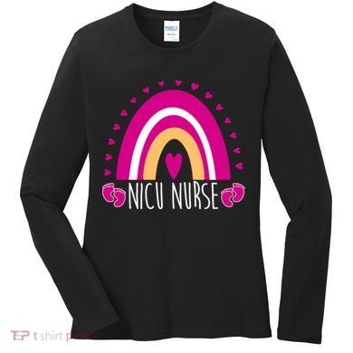 Nicu Nurse Rainbow Women's Long Sleeve Shirt