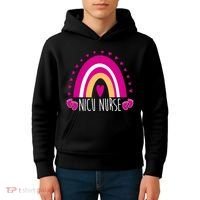 Nicu Nurse Rainbow Kids Hoodie thumb 4