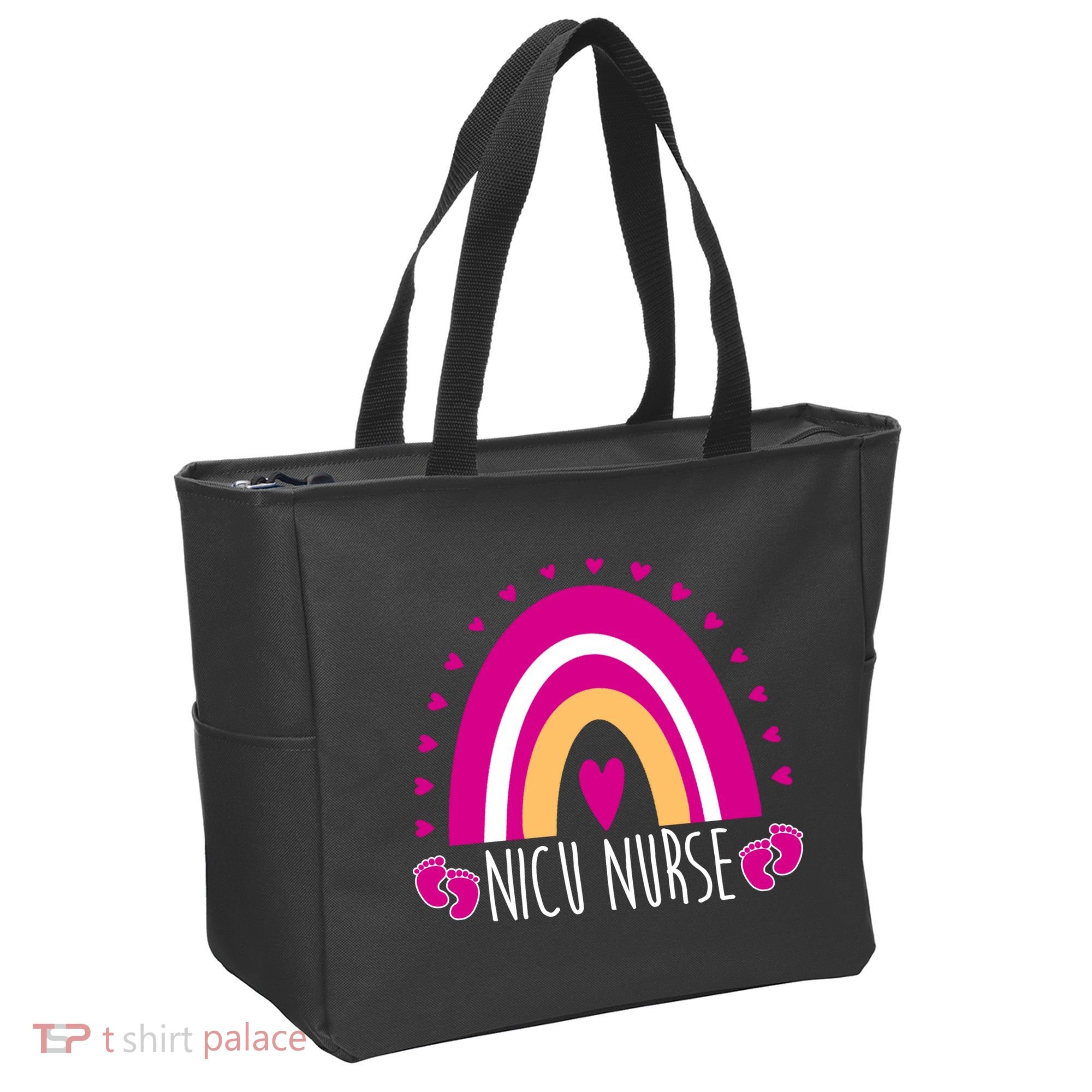 Nicu Nurse Rainbow Tote Bag