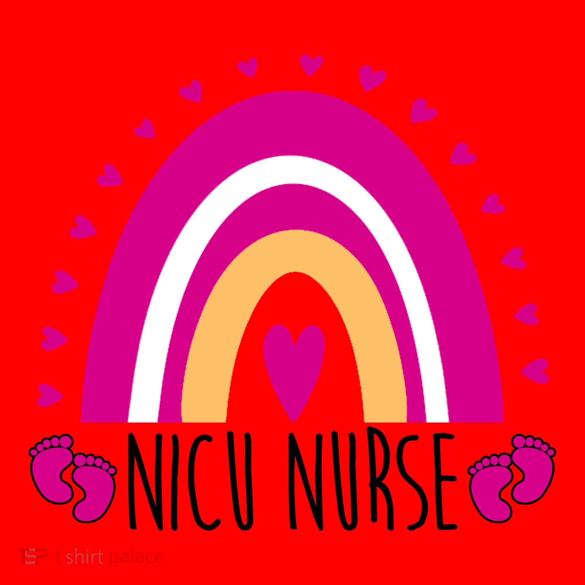 Nicu Nurse Rainbow Santa Hat