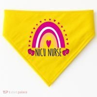 Nicu Nurse Rainbow USA-Made Doggie Bandana thumb 0