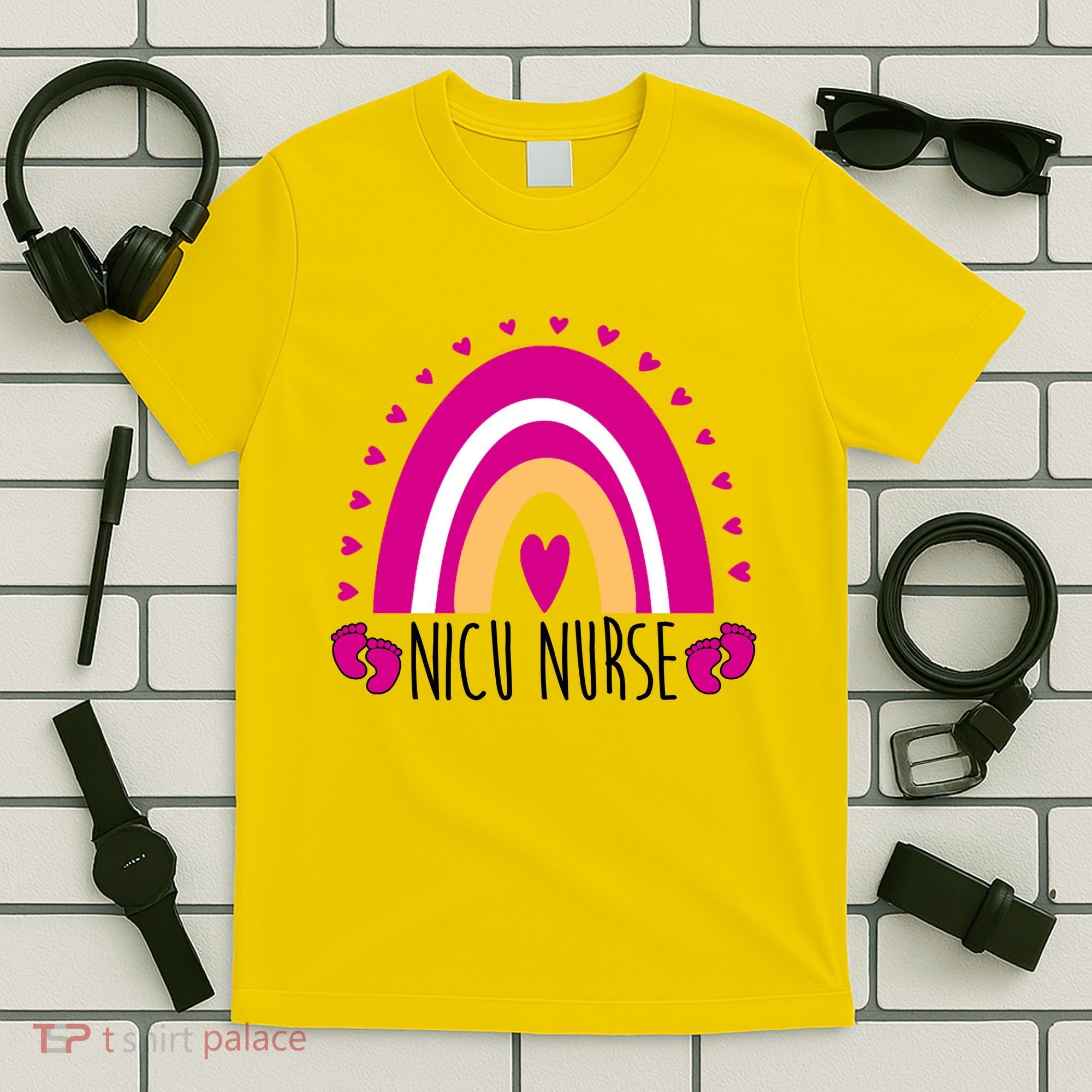 Nicu Nurse Rainbow T-Shirt