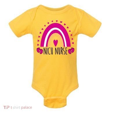 Nicu Nurse Rainbow Baby Bodysuit