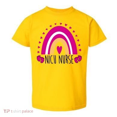 Nicu Nurse Rainbow Toddler T-Shirt