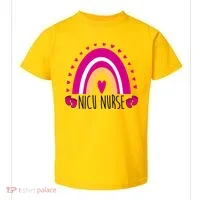 Nicu Nurse Rainbow Toddler T-Shirt thumb 0