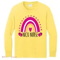 Nicu Nurse Rainbow Kids Long Sleeve Shirt thumb 0