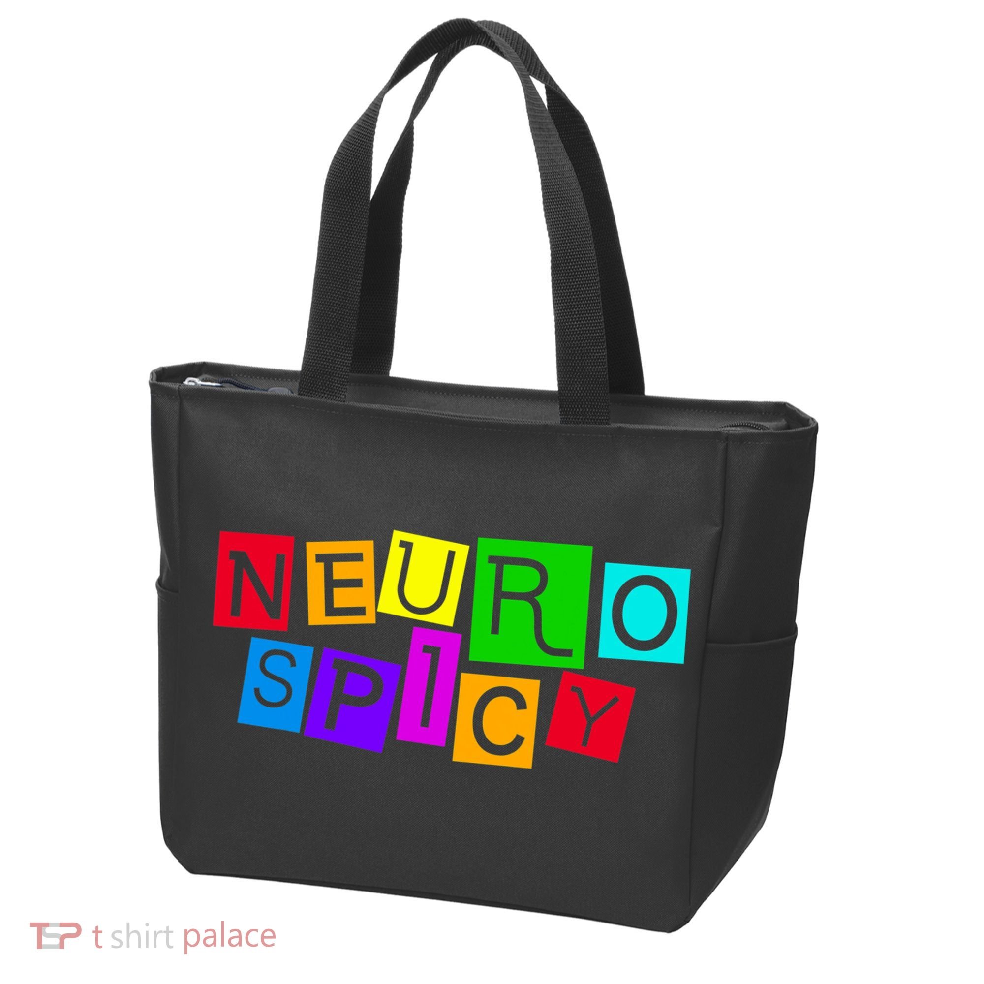 Neurospicy Neuro Spicy Neurodiversity Neurodivergent Tote Bag