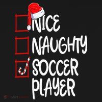Nice Naughty Soccer Player Funny Soccer Christmas List Santa Women's Hoodie thumb 2