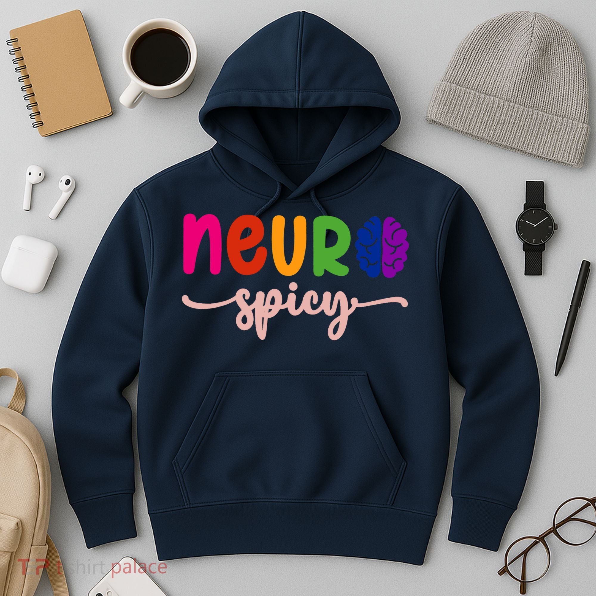 Neurospicy Neuro Spicy Neurotypical Neurodiversity Adhd Hoodie