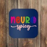 Neurospicy Neuro Spicy Neurotypical Neurodiversity Adhd Coaster thumb 0