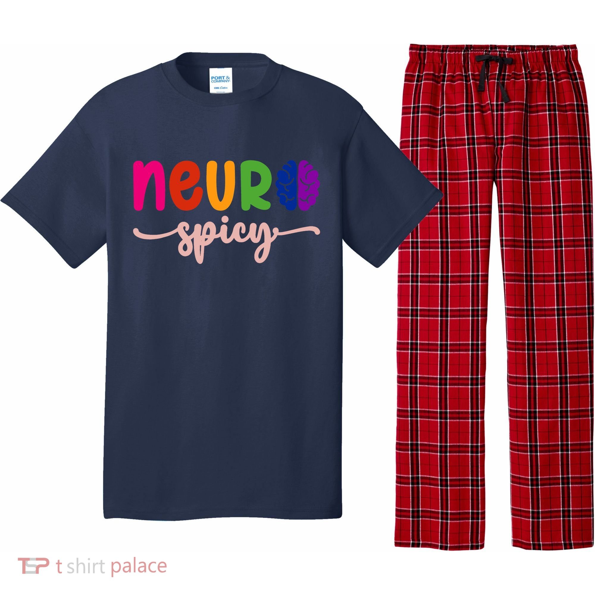 Neurospicy Neuro Spicy Neurotypical Neurodiversity Adhd Pajama Set