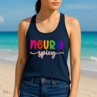 Neurospicy Neuro Spicy Neurotypical Neurodiversity Adhd Women's Tank Top thumb 2