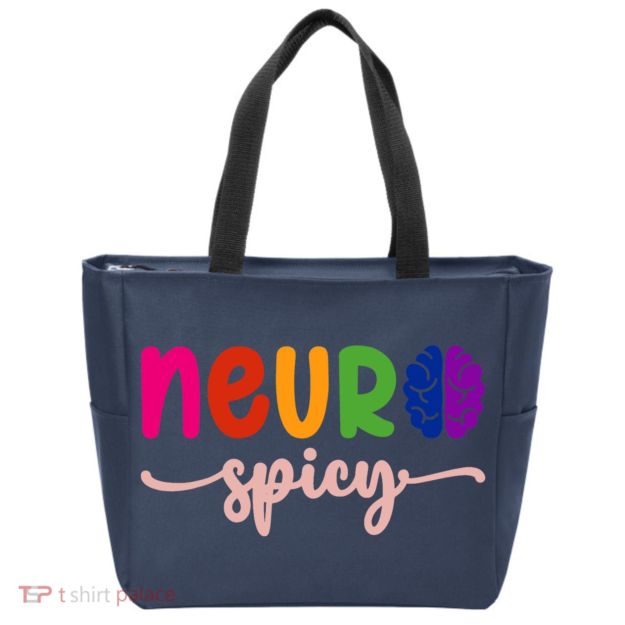 Neurospicy Neuro Spicy Neurotypical Neurodiversity Adhd Tote Bag