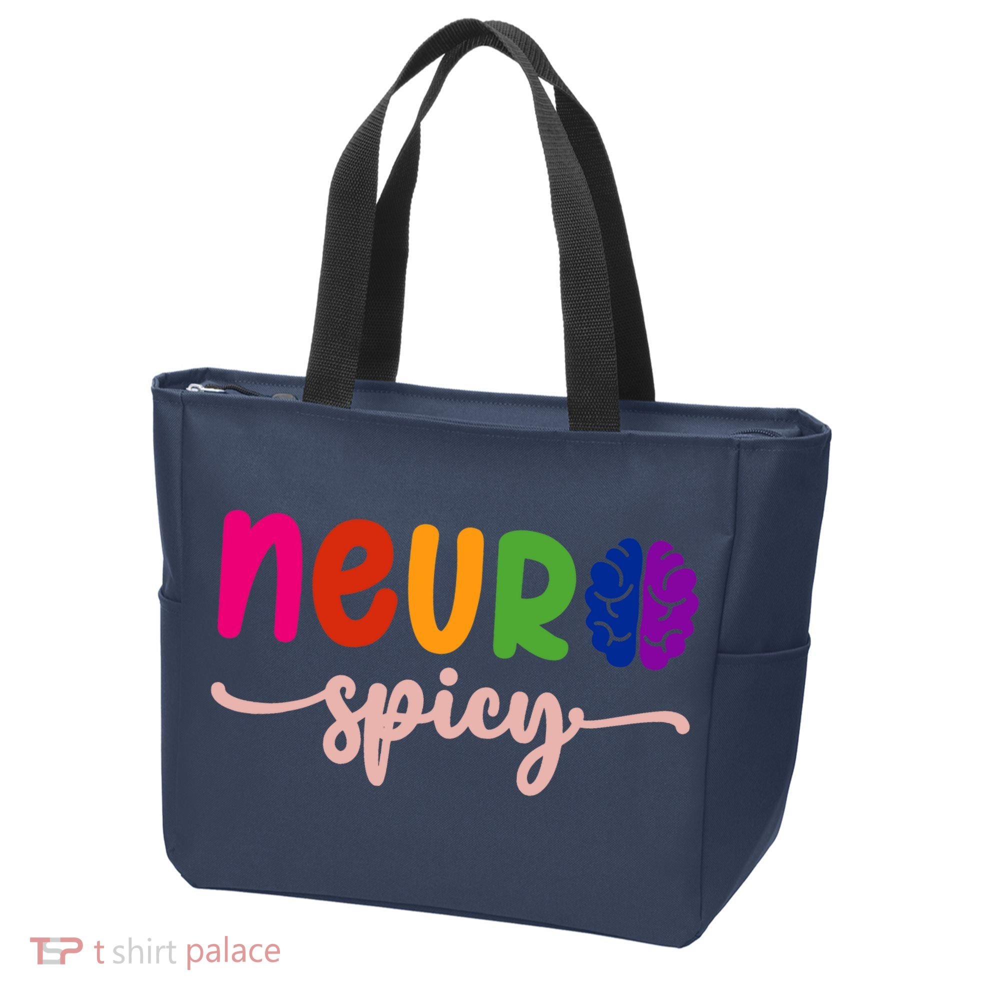 Neurospicy Neuro Spicy Neurotypical Neurodiversity Adhd Tote Bag