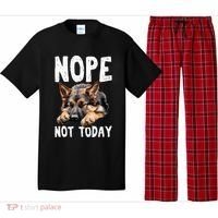 Nope Not Today Lazy Dog Funny German Shepherd Pajama Set thumb 0