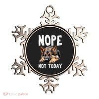Nope Not Today Lazy Dog Funny German Shepherd Ornament thumb 0