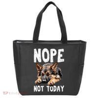 Nope Not Today Lazy Dog Funny German Shepherd Tote Bag thumb 0