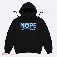 Nope Not Today Magic Tcg Blue Funny Hoodie thumb 0