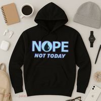 Nope Not Today Magic Tcg Blue Funny Hoodie thumb 3