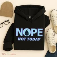 Nope Not Today Magic Tcg Blue Funny Hoodie thumb 4