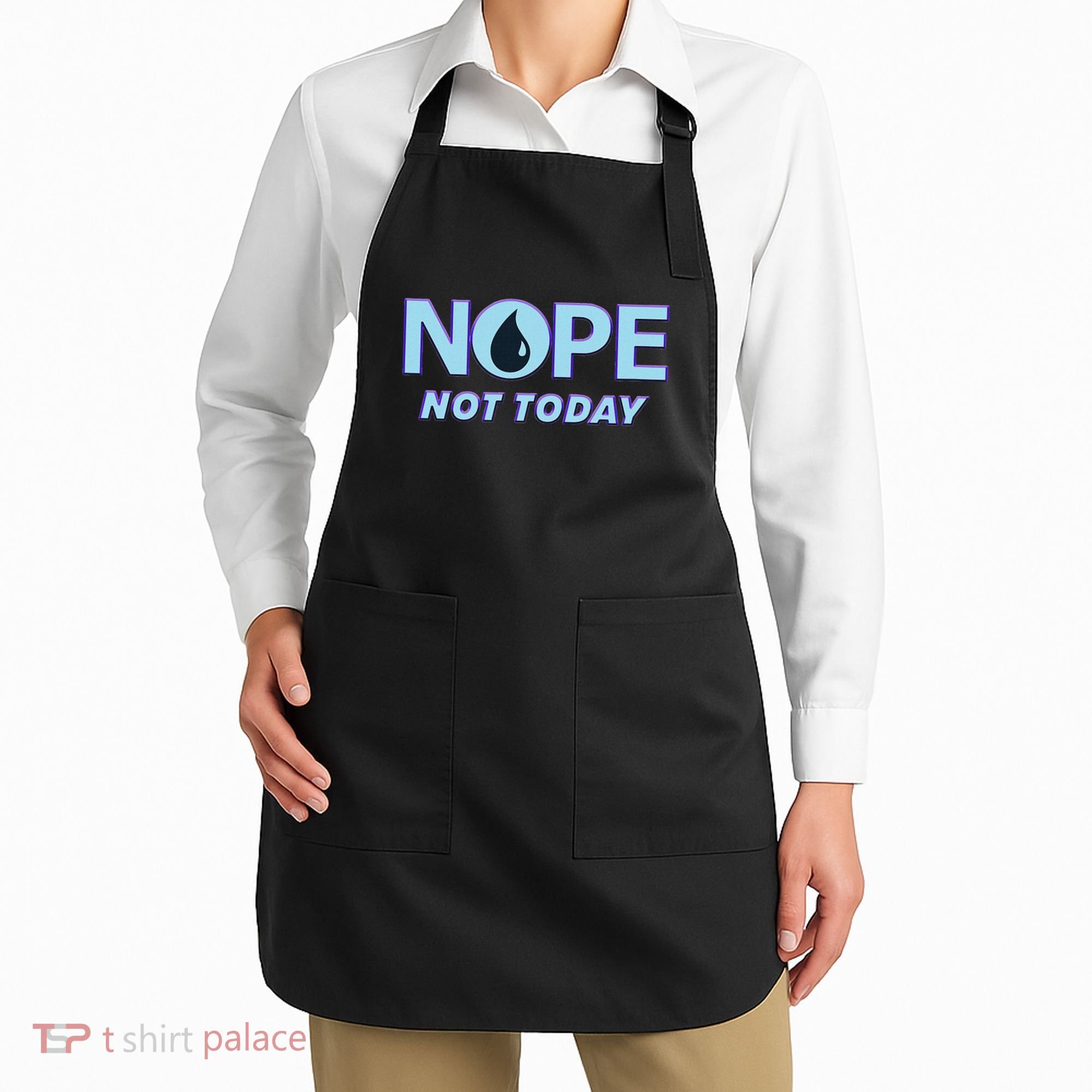 Nope Not Today Magic Tcg Blue Funny Apron