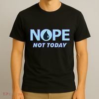 Nope Not Today Magic Tcg Blue Funny T-Shirt thumb 3
