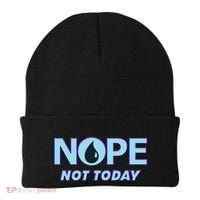 Nope Not Today Magic Tcg Blue Funny Beanie thumb 0