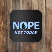 Nope Not Today Magic Tcg Blue Funny Coaster thumb 0
