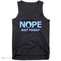 Nope Not Today Magic Tcg Blue Funny Tank Top thumb 0