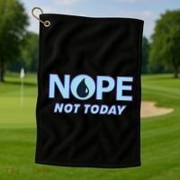 Nope Not Today Magic Tcg Blue Funny Golf Towel thumb 1