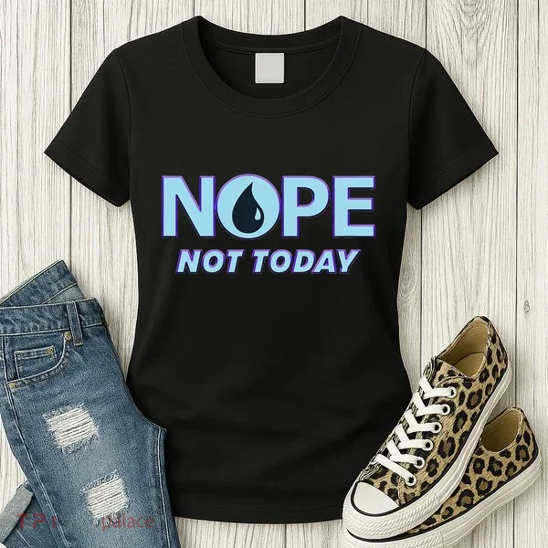 Nope Not Today Magic Tcg Blue Funny Women's T-Shirt